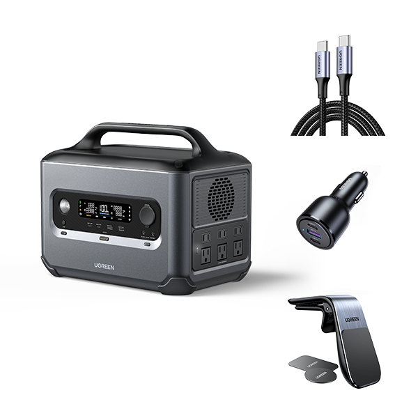 UGreen Portable Power Station 1200W and Accessories