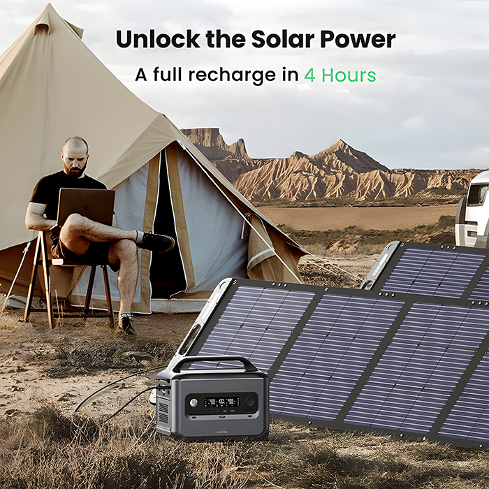 UGreen Portable Power Station 1200W Solar Recharge